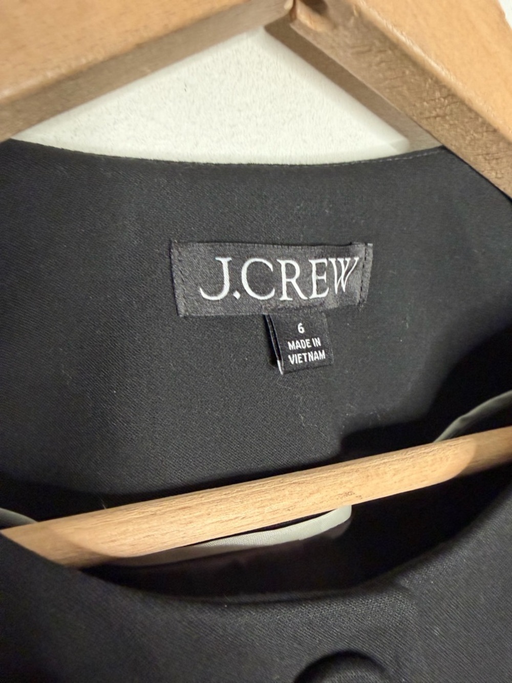 J. Crew Cora Lady Jacket In Four Season Stretch Black Size 6 - Picture 5 of 10